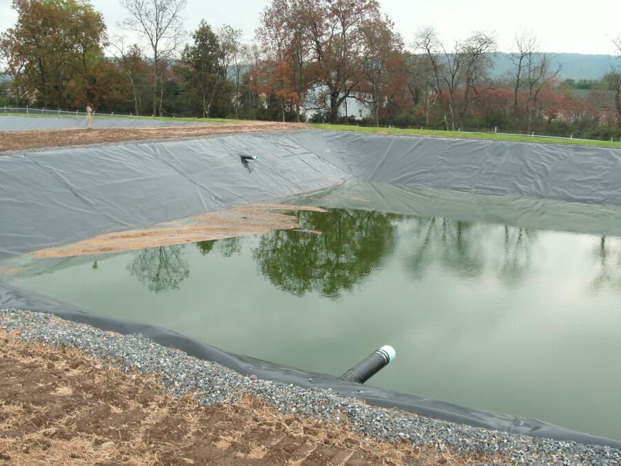 A Pleasant Valley School District wastewater lagoon