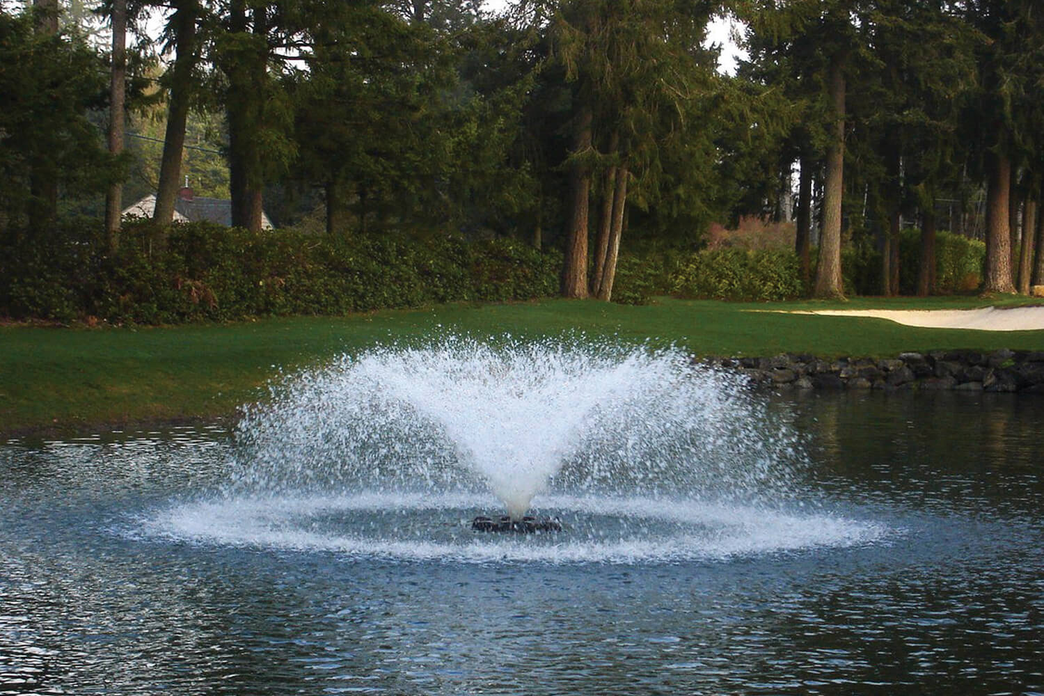 One of Otterbine's Saturn Aerating Fountains
